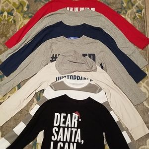 Bundle of Boys long sleeve graphic tee size 7/8